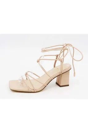 Timeless Nude Wrap Heel