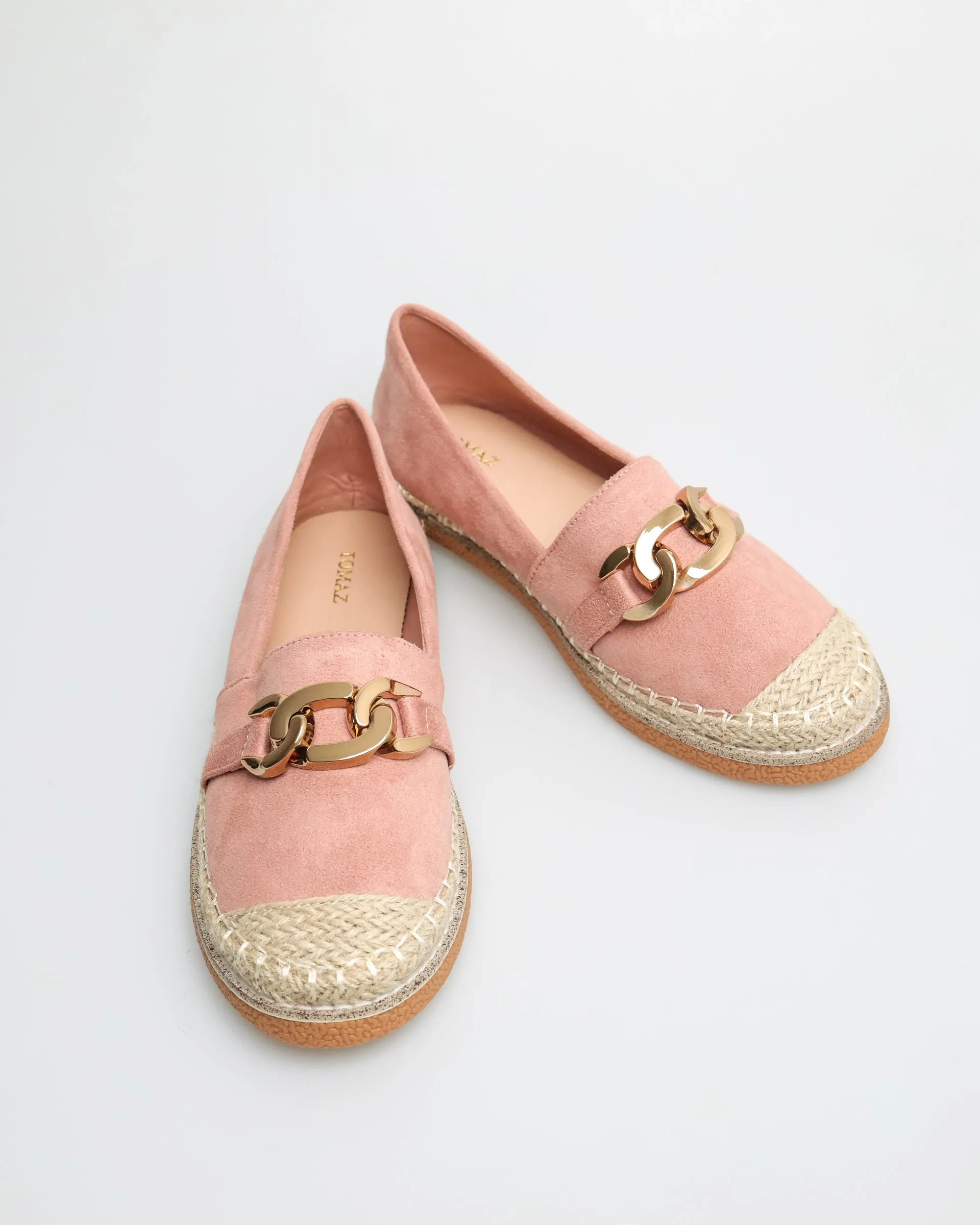 Tomaz YX147 Ladies Espadrille Buckle Flats