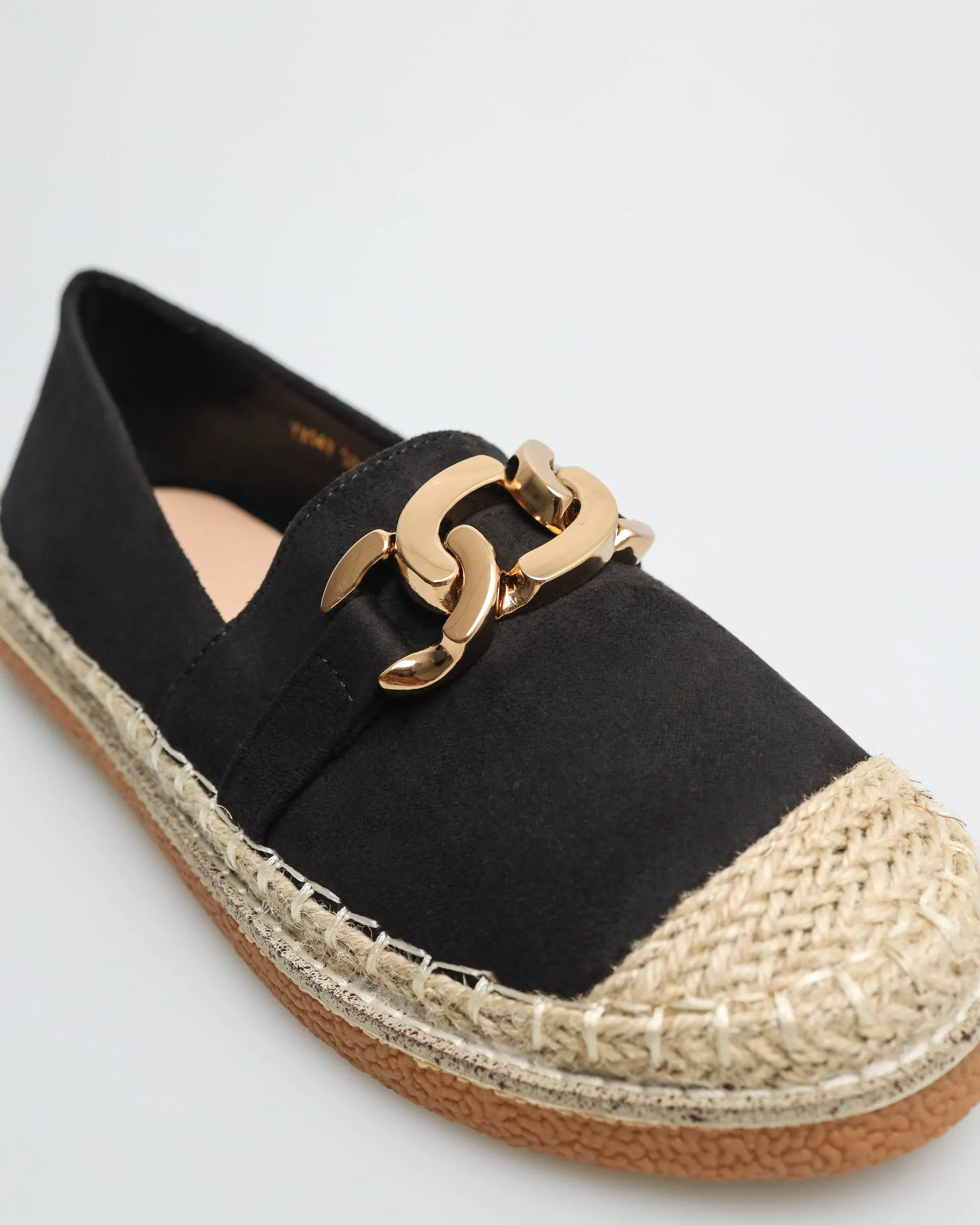 Tomaz YX147 Ladies Espadrille Buckle Flats