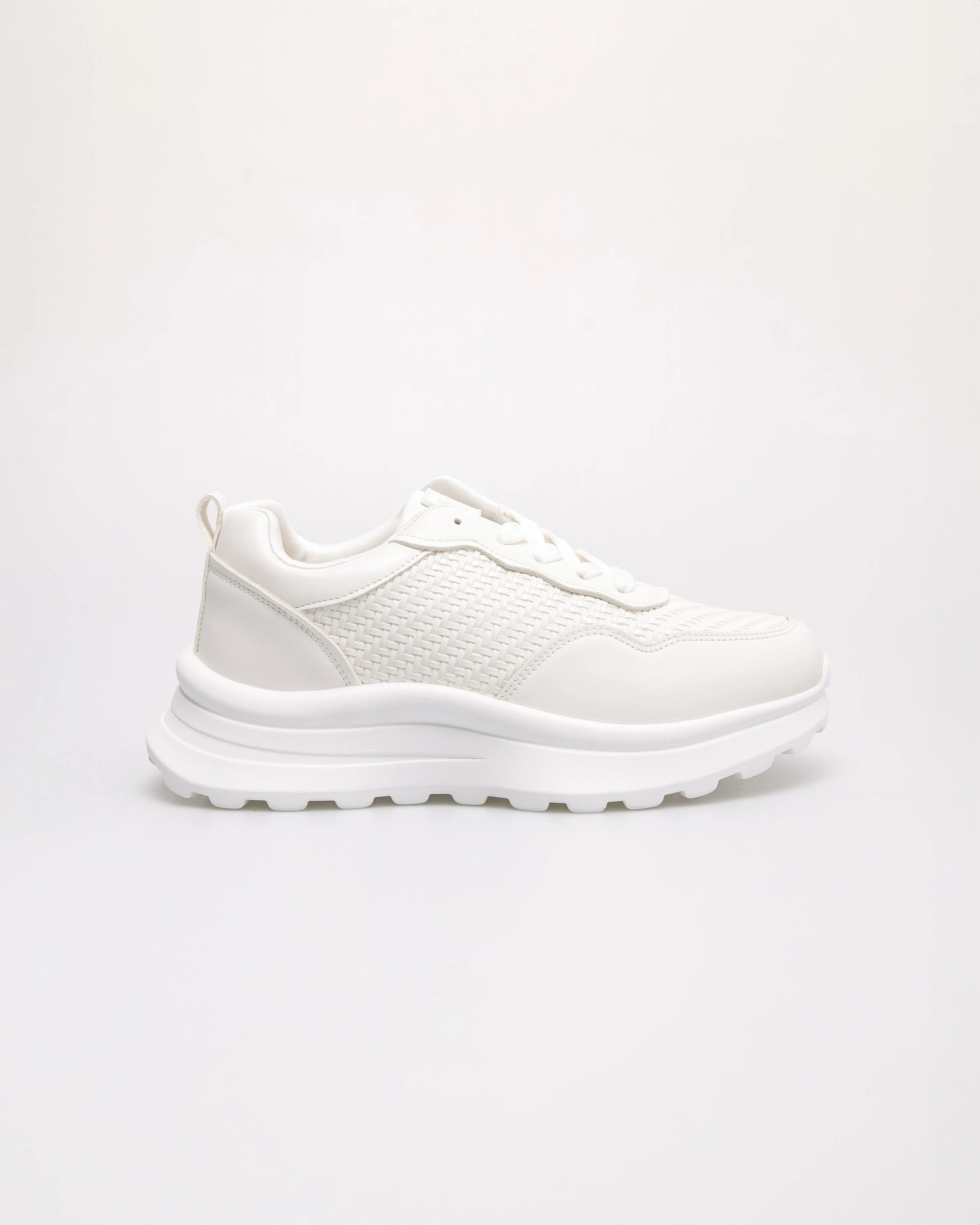 Tomaz YX208 Ladies Woven Lace up Sneakers