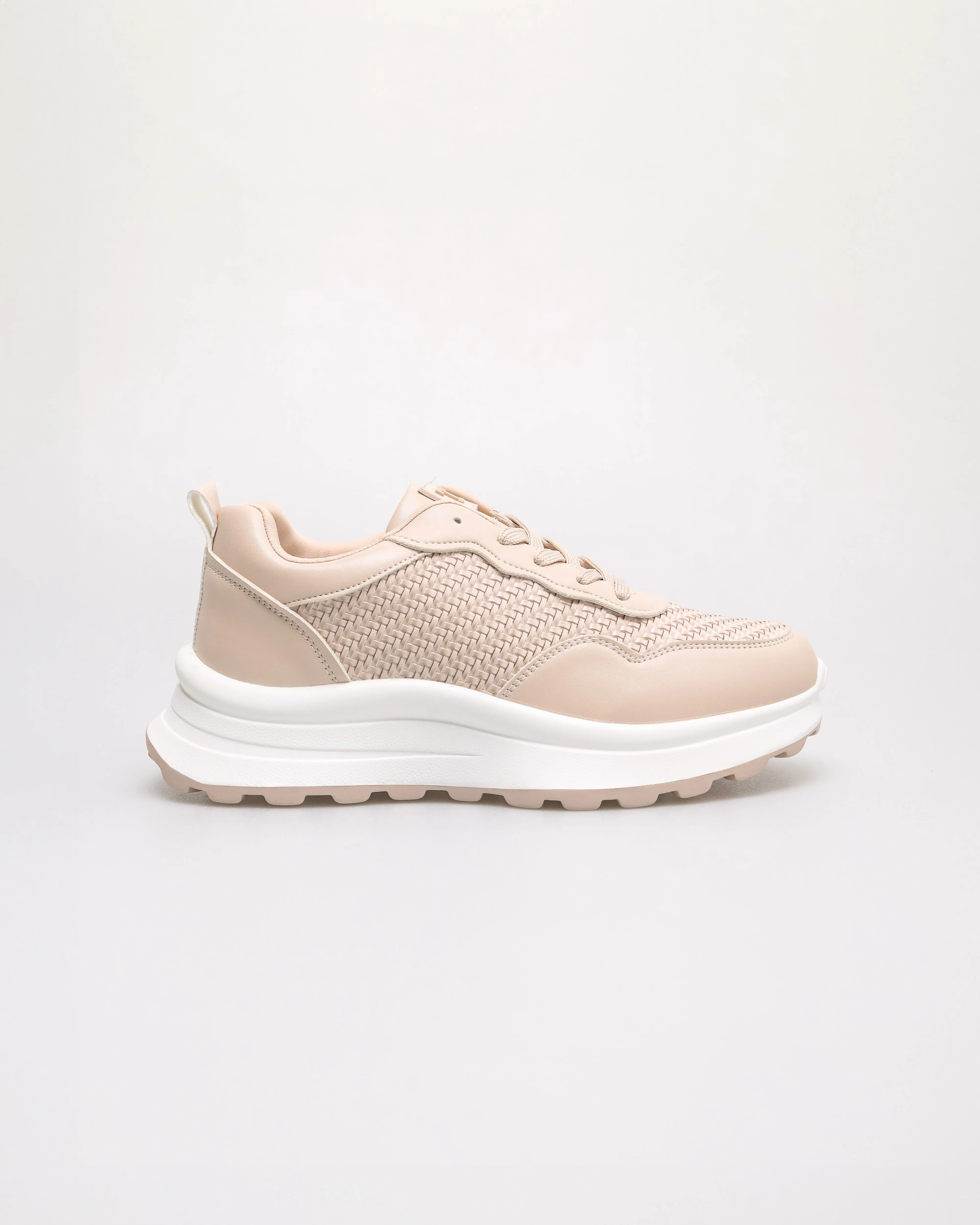 Tomaz YX208 Ladies Woven Lace up Sneakers