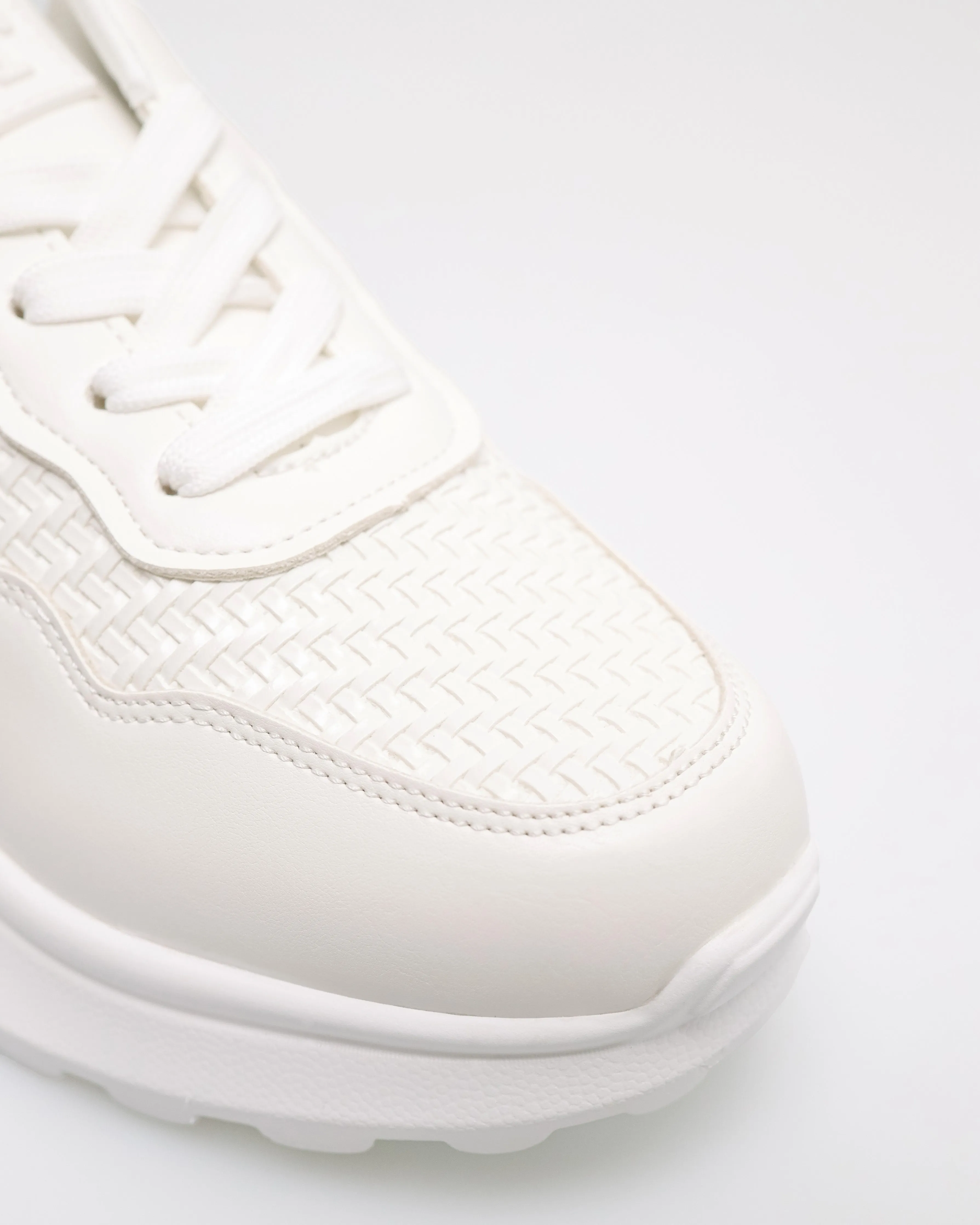 Tomaz YX208 Ladies Woven Lace up Sneakers