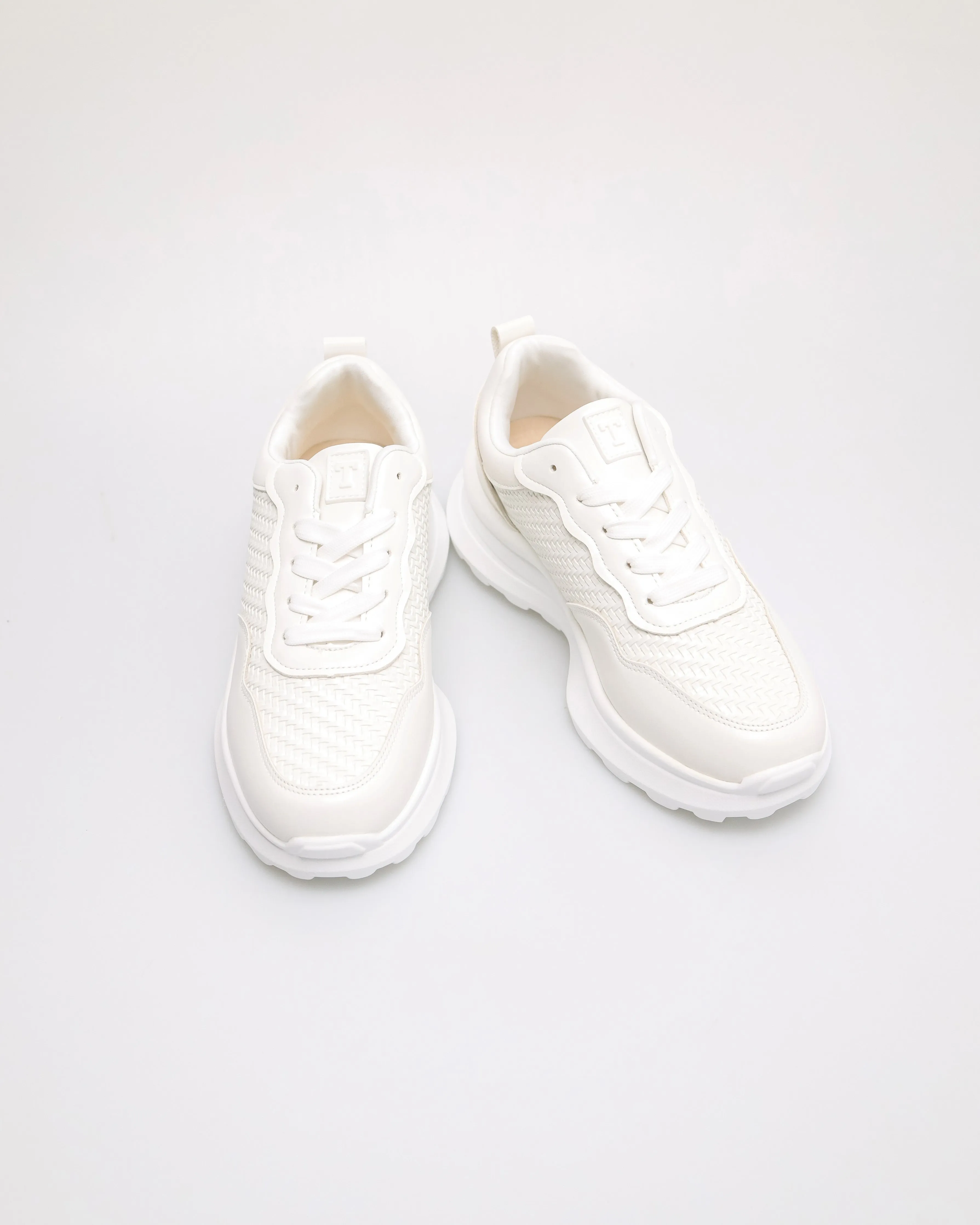Tomaz YX208 Ladies Woven Lace up Sneakers