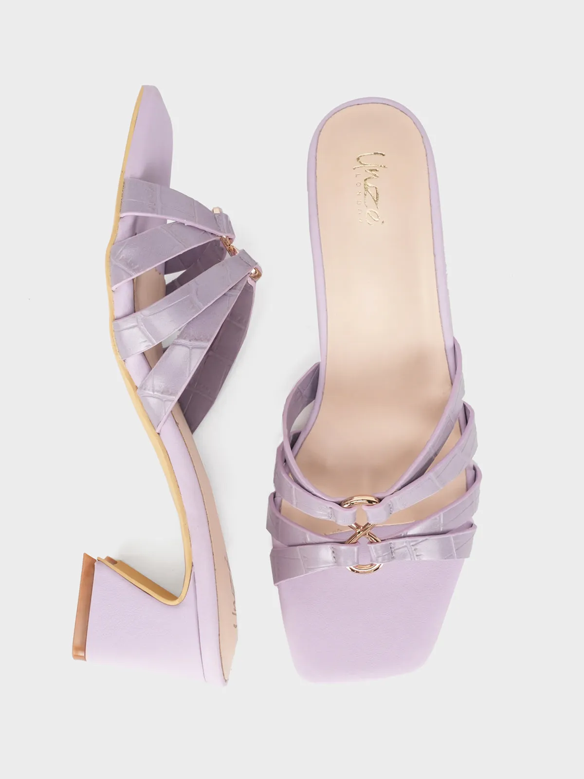 Women "ALEZAE" Block Heel Sandals